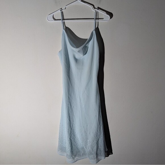 Dollar Other - Vintage Deadstock Dollar Y2K/90s Slinky Drape Neck Midi Slip Dress